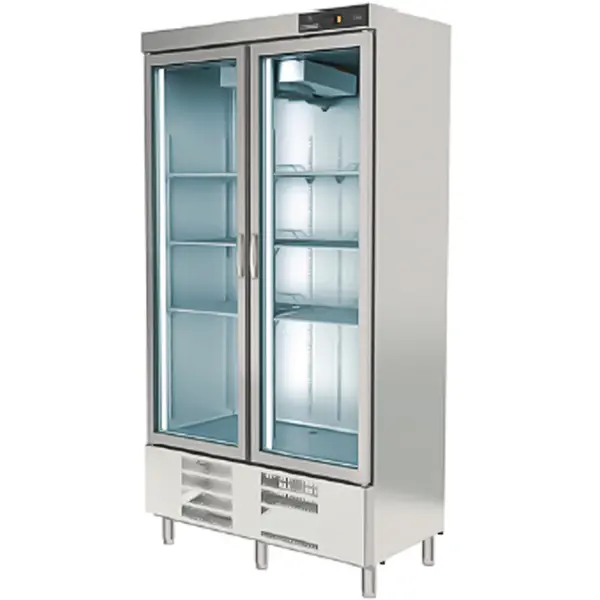 Koelkast | S-LINE | 964L | RVS | -2°C/+8°C | Geforceerd | Draaideuren | Temperatuur-/Deuralarm | 1250x700x2040(h)mm
