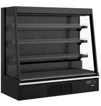 Tefcold Wandkoeling | GALAXY+ | Zwart | -1°C/+5°C | Geforceerd | Open | Intern Nachtgordijn | Koppelbaar | Optionele Eilandopstelling | 1500x740x1500(h)mm 