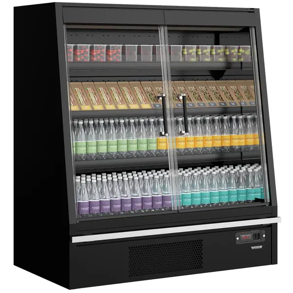 Wandkoeling | GALAXY+ | Zwart | -1°C/+5°C | Geforceerd | Draaideuren | Koppelbaar | Optionele Eilandopstelling | 1330x740x1500(h)mm