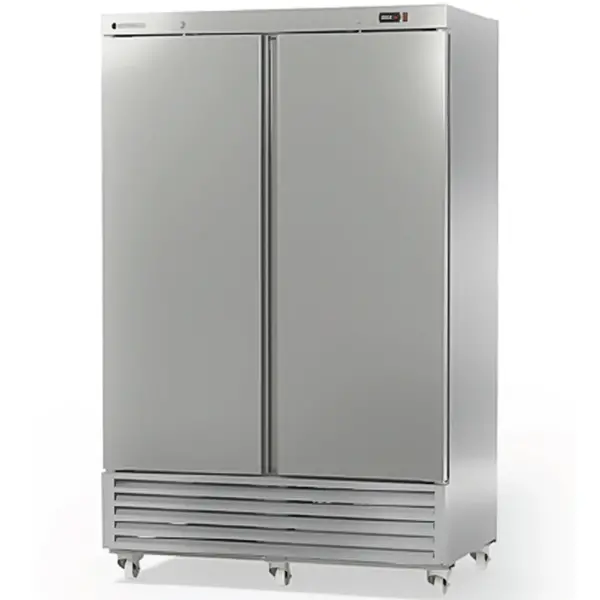 Koelkast | US RANGE | 1404L (2/1 GN) | RVS | -2°C/+8°C | Geforceerd | Temperatuur-/Deuralarm | Wielen (Geremd) | 1350x845x2145(h)mm