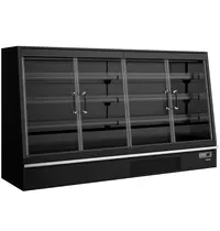 Tefcold Wandkoeling | GALAXY+ | Zwart | -1°C/+5°C | Geforceerd | Draaideuren | Koppelbaar | Optionele Eilandopstelling | 2580x740x1500(h)mm 