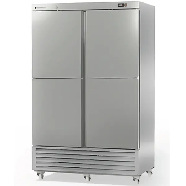 Koelkast | US RANGE | 1404L (2/1 GN) | RVS | -2°C/+8°C | Geforceerd | Temperatuur-/Deuralarm | Wielen (Geremd) | 1350x845x2145(h)mm