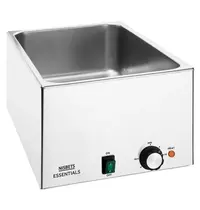 Nisbets Essentials Bain-Marie | Elektrisch | 1/1 GN | 30°C/90°C | 1.2kW (230V) | 432x645x327(h)mm