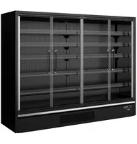 Tefcold Wandkoeling | GALAXY+ | Zwart | -1°C/+5°C | Geforceerd | Draaideuren | Koppelbaar | Optionele Eilandopstelling | 2580x880x2040(h)mm