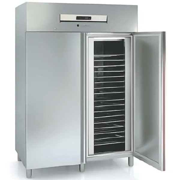 Bakkerij Koelkast | 1404L (EN600x400) | RVS | -2°C/+8°C | Geforceerd | Temperatuur-/Deuralarm | 1370x860x2110/2175(h)mm