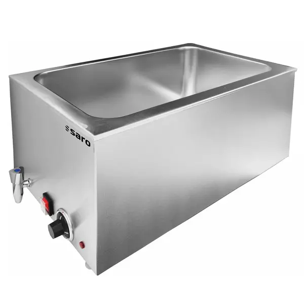 Bain-Marie | Elektrisch | 1/1 GN | 0°C/93°C | 1.2kW (230V) | Aftapkraan | 338x600x243(h)mm