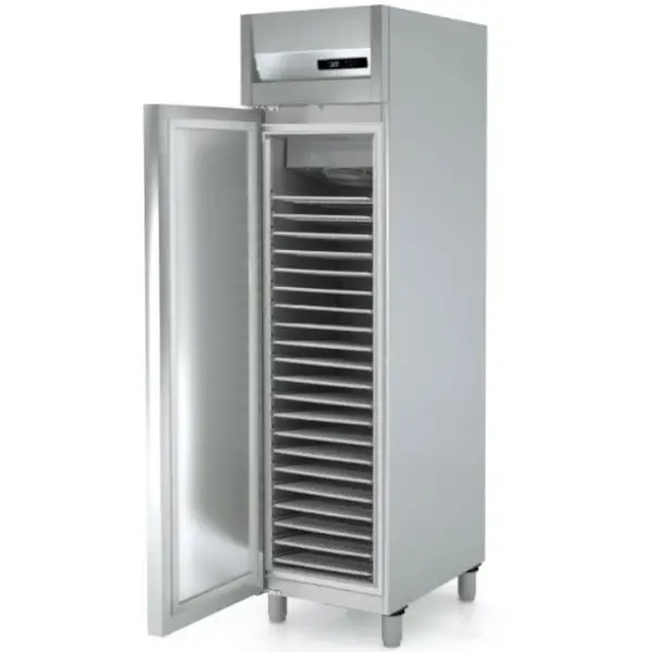 Bakkerij Koelkast | 409L (EN600x400) | RVS | 0°C/+8°C | Geforceerd | Temperatuur-/Deuralarm | 530x770x2040(h)mm