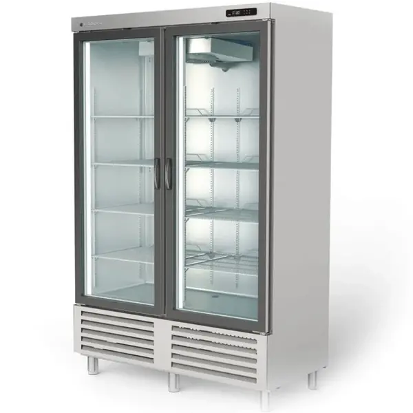 Koelkast | 964L | RVS | -2°C/+8°C | Geforceerd | Draaideuren | Temperatuur-/Deuralarm | 1250x700x2040(h)mm