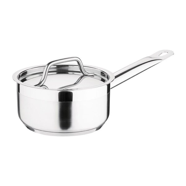 Steelpan | RVS/Aluminium | 0.9L | Div. Warmtebronnen | Incl. Deksel | Ø140x75(h)mm