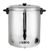 Saro Verwarmde Drankendispenser | HOT DRINK | RVS | 30L | 30°C/110°C | 2.4kW (230V) | Enkelwandig | Ø385x499(h)mm