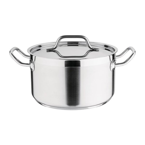 Kookpan | RVS/Aluminium | 5.6L | Div. Warmtebronnen | Incl. Deksel | Ø240x186(h)mm
