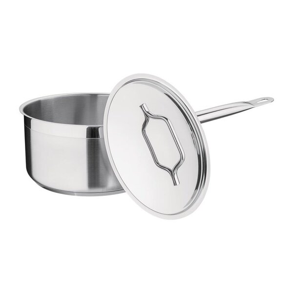 Steelpan | RVS/Aluminium | 3L | Div. Warmtebronnen | Incl. Deksel | Ø200x100(h)mm