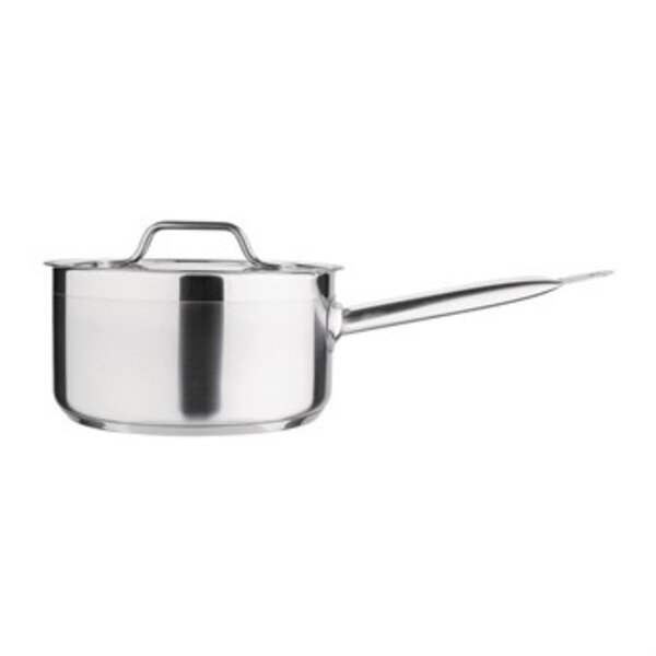 Steelpan | RVS/Aluminium | 3L | Div. Warmtebronnen | Incl. Deksel | Ø200x100(h)mm