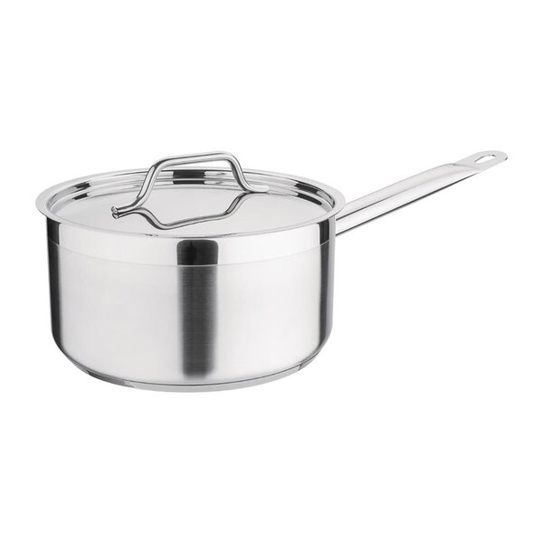 Steelpan | RVS/Aluminium | 3L | Div. Warmtebronnen | Incl. Deksel | Ø200x100(h)mm