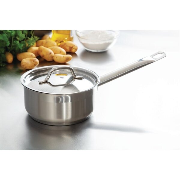 Steelpan | RVS/Aluminium | 1.5L | Div. Warmtebronnen | Incl. Deksel | Ø160x80(h)mm