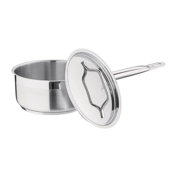 Steelpan | RVS/Aluminium | 1.5L | Div. Warmtebronnen | Incl. Deksel | Ø160x80(h)mm