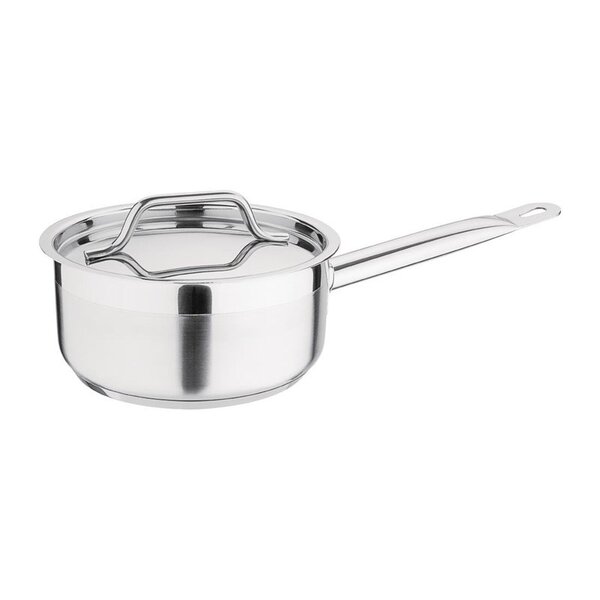 Steelpan | RVS/Aluminium | 1.5L | Div. Warmtebronnen | Incl. Deksel | Ø160x80(h)mm