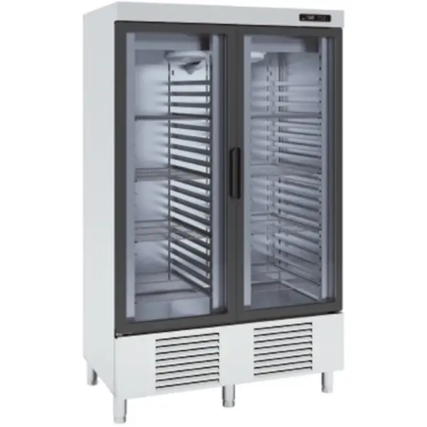 Bakkerij Vrieskast | 979L (EN600x400) | RVS | -15°C/-20°C | Geforceerd | Draaideuren | Temperatuur-/Deuralarm | 1250x700x2040(h)mm