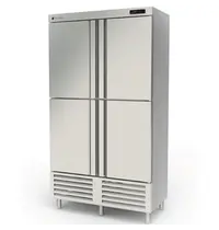 Coreco Vrieskast | 964L | RVS | -15°C/-20°C | Geforceerd | Temperatuur-/Deuralarm | 1250x700x2040(h)mm
