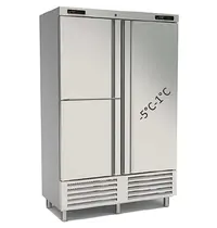 Coreco Viskoelkast | 1165L (2/1 GN) | RVS | -1°C/-5°C & -2°C/+8°C | Geforceerd | Incl. 3 Visbakken | Temperatuur-/Deuralarm | 1370x735x2160(h)mm