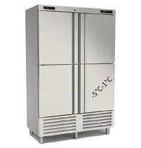 Coreco Viskoelkast | 1165L (2/1 GN) | RVS | -1°C/-5°C & -2°C/+8°C | Geforceerd | Incl. 3 Visbakken | Temperatuur-/Deuralarm | 1370x735x2160(h)mm