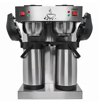 Saro Koffiezetapparaat | THERMO ECO | RVS | Dubbel | 2x 2.5L | Warmhoudplaten | 3.8kW (230V) | 406x383x560(h)mm
