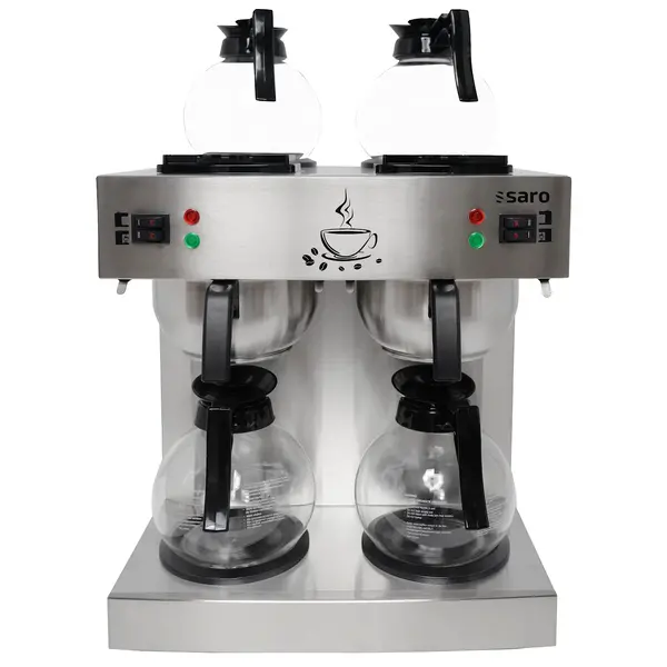 Koffiezetapparaat | ECO | RVS | Dubbel | 4x 1.8L | Warmhoudplaten | 4.12kW (230V) | 405x410x453(h)mm