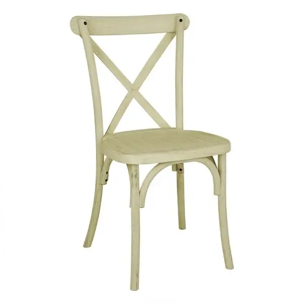 Stoelen | MANHATTAN | Hars | Naturel | In-/Outdoor | Stapelbaar | 4 Stuks | 460x435x885(h)mm