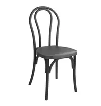 Bolero Stoelen | SOHO BENTWOOD | Hars | Zwart | In-/Outdoor | Stapelbaar | 4 Stuks | 410x435x915(h)mm