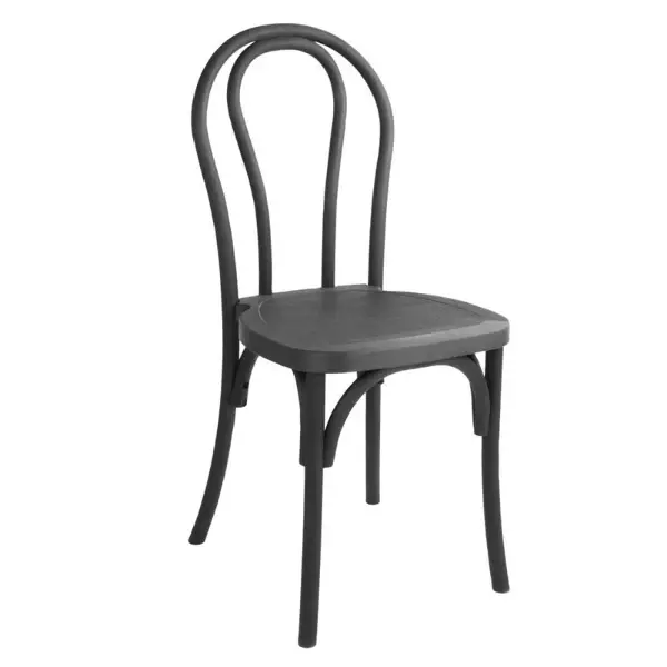 Stoelen | SOHO BENTWOOD | Hars | Zwart | In-/Outdoor | Stapelbaar | 4 Stuks | 410x435x915(h)mm