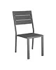 Bolero Stoelen | VALLETTA | Kunststof | Grey | In-/Outdoor | Stapelbaar | 4 Stuks | 445x510x890(h)mm 