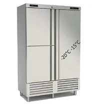 Coreco Koel-/Vrieskast | 1165L | RVS | -15°C/-20°C & -2°C/+8°C | Geforceerd | Temperatuur-/Deuralarm | 1370x735x2115(h)mm