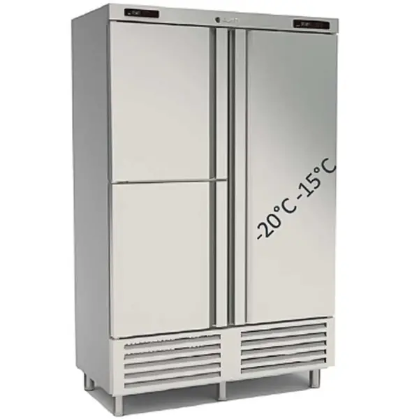 Koel-/Vrieskast | 1165L | RVS | -15°C/-20°C & -2°C/+8°C | Geforceerd | Temperatuur-/Deuralarm | 1370x735x2115(h)mm