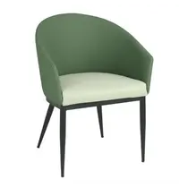 Bolero Stoelen | SLOANE | Stof/Staal | Green | Grijze Poten | Indoor | 2 Stuks | 530x540x778(h)mm 