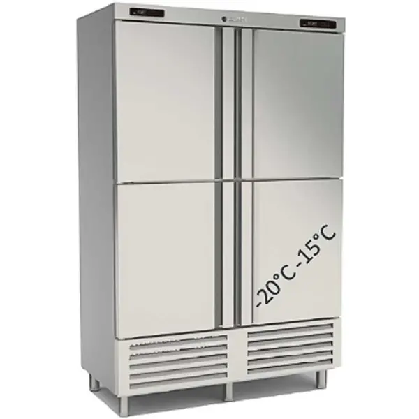 Koel-/Vrieskast | 1165L | RVS | -15°C/-20°C & -2°C/+8°C | Geforceerd | Temperatuur-/Deuralarm | 1370x735x2115(h)mm