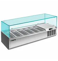 Saro Opzetkoelvitrine | 6x 1/3 GN | +2°C/+8°C | 1400x395x435(h)mm