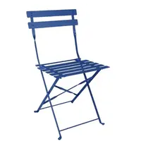 Bolero Opklapbare Stoelen | PERTH | Staal | Marine Blue | In-/Outdoor | 2 Stuks | 387x471x800(h)mm 