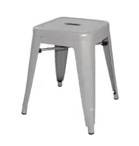 Bolero Krukken | BISTRO | Staal | Grey | In-/Outdoor | Stapelbaar | 4 Stuks | 400x400x460(h)mm