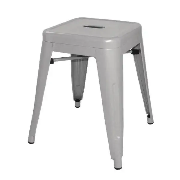 Krukken | BISTRO | Staal | Grey | In-/Outdoor | Stapelbaar | 4 Stuks | 400x400x460(h)mm