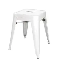 Bolero Krukken | BISTRO | Staal | White | In-/Outdoor | Stapelbaar | 4 Stuks | 400x400x460(h)mm