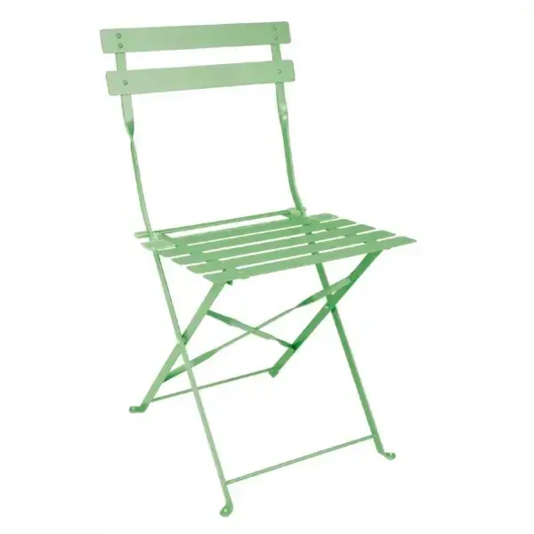 Opklapbare Stoelen | Staal | Light Green | In-/Outdoor | 2 Stuks | 387x471x800(h)mm
