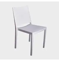 Attends Stoelen | FLORENCE | Kunststof | White | In-/Outdoor | Stapelbaar | 4 Stuks | 460x560x820(h)mm
