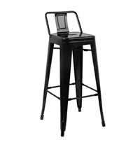 Bolero Barkrukken | BISTRO | Staal | Black | In-/Outdoor | 4 Stuks | 430x430x940(h)mm