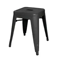 Bolero Krukken | BISTRO | Staal | Black | In-/Outdoor | Stapelbaar | 4 Stuks | 400x400x460(h)mm