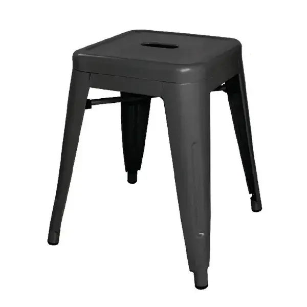 Krukken | BISTRO | Staal | Black | In-/Outdoor | Stapelbaar | 4 Stuks | 400x400x460(h)mm