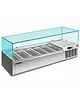 Saro Opzetkoelvitrine | 6x 1/4 GN | +2°C/+8°C | 1400x335x435(h)mm 