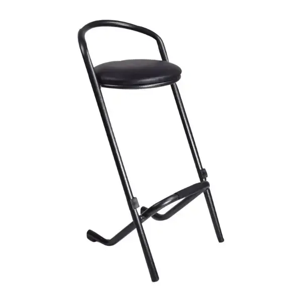 Barkrukken | Kunstleer/Staal | Grey | Indoor | Stapelbaar | 2 Stuks | 460x530x960(h)mm