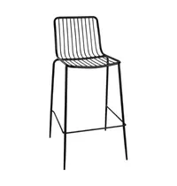 Bolero Barkrukken | RVS | Black | In-/Outdoor | Stapelbaar | 4 Stuks | 500x540x1020(h)mm 