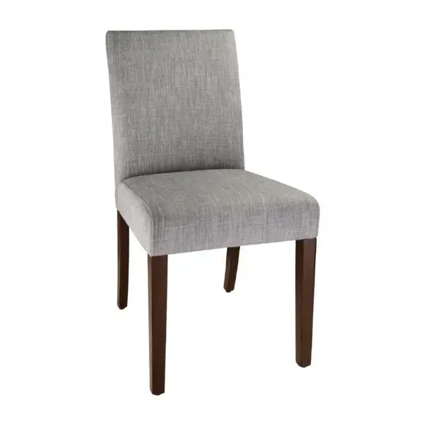 Stoelen | CHISWICK | Textiel/Hout | Grey | Houtlook Poten | Indoor | 2 Stuks | 450x600x910(h)mm