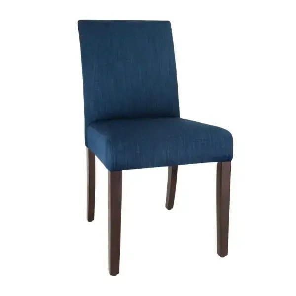 Stoelen | CHISWICK | Textiel/Hout | Blue | Houtlook Poten | Indoor | 2 Stuks | 450x600x910(h)mm